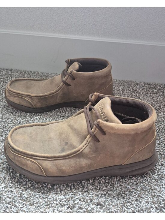 Ariat Spitfire Shoes Chukka Brown Leather Lace-Up Casual Mid Rise Mens 9.5